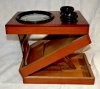 Kleiner stereoskopischer Graphoskop aus Holz
