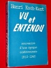 Henri Koch Kent Luxembourg Vu et Entendu 1912 1940 1983 souvenir
