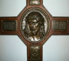 ECCE HOMO Wooden cross  Croix kreuz Christ  Jesus