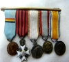 Miniature medal bar from Belgium Great Britain 5 Georg V Dynasti