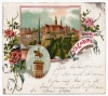 Luxemburg Gruss Luxembourg 1900 C.P. Harff & Gartz Kln