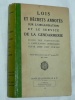 Lois Dcrets annots organisation service Gendarmerie 1954 Paris