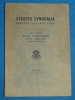 Statuta Synodalia Dioecesis Luxemburgensis Dr Josephi Philippe 1