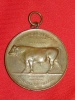 Medal with ring Belgium Belge bull bovine breed Luxembourg