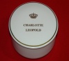 Porcelain box Leopold Charlotte Luxembourg May 2000 Villeroy Boc