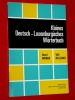 Kleines Deutsch Luxemburgisches Wrterbuch H. Rinnen W. Reuland