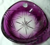 Schale Val Saint Lambert 1970er Jahre Violett Kristall Bol Bowl