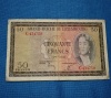 Luxemburg Geldschein 1961 Groherzogin Charlotte 50 Franken Luxe