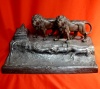 Encrier Rgule antique avec lions France