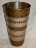 Old Afghan water mug made of galvanized metal