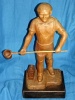 Holzfigur Der Eisengieer Marcel Thimmesch Differdange 48,6 cm