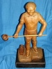 Wooden figure of the iron founder Marcel Thimmesch Differdange