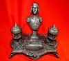 Double inkwell made of rgule Jeanne dArc Joan of Arc Domrmy 1