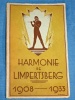 Harmonie de Limpertsberg 1908 1933 Luxembourg 25me Anniversaire