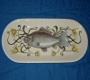 Platte mit Karpfen Fisch Villeroy & Boch Luxemburg Carpe 52,50 c