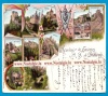 Diekirch Luxembourg Souvenirs 1897 Hohlenfols Meysenbourg Berg L