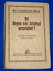 Hat Belgien sein Schicksal verschuldet E. Waxweiler 1915 europ�i