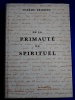 De la Primaut� du Spirituel Pierre Frieden Luxembourg 1960 Luxem