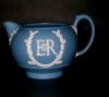 Wedgwood Pale Blue Jasper England EIIR Milchtpfchen